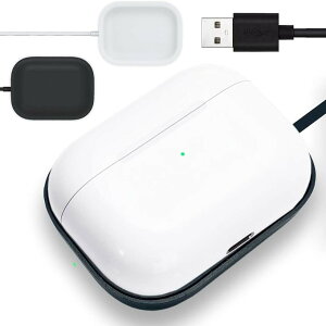 AirPods �[�d�� Pro 3 ���C�����X ���{���� 5W�}���[�d �ߏ[�d�h�~ �X�^���h Black (Black, 64 x 49 x 15mm)