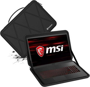 �݊��i �n�[�hEVA�ی�X���[�u�P�[�X 17.3�C���` MSI GF75 ���^�V���[�Y�p �m�[�g�p�\�R���n�[�h�P�[�X 360�x�ϏՌ� �h�� M118 (Black, For MSI 17.3�C���`�iM118�j)