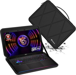 �݊��i �n�[�hEVA�ی�X���[�u�P�[�X 17�C���` MSI Raider GE78HX ���b�v�g�b�v �n�[�h�P�[�X �h�� X8327 (Black-For MSI 17�C���`, For MSI 17�C���`(X8327))