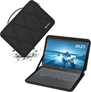 �݊��i �n�[�hEVA�ی�X���[�u�P�[�X 14�C���` MSI Prestige 14H B12UCX-452US/Prestige Evo B13M-483US�A Summit �h�� (Black, For MSI 14�C���`�iM61�j)