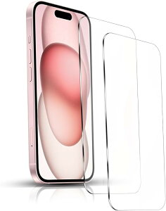 iPhone 15 Plus/iPhone Pro Max �K���X�t�B���� 2�� ���E���h�G�b�W���H �d�x9H �ϏՌ� �C�A�h�~ �����K���X �t�� �ی�t�B�����\��t���ȒP �����z�� �������� �w��h�~ (SDL-ICDS-670)