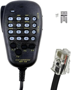 �莝���}�C�N �n���h�}�C�N DTMF 48A6J �X�s�[�J�[�}�C�N ���d�F�ԍړK�� ���� 7800R MH-48A6J FT-7800R �Ή� (�u���b�N)