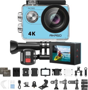 EK7000 �A�N�V�����J���� 4K30FPS 20MP �����J���� WiFi���� Type-C�O���}�C�N�Ή� 30M�h�� HDMI�o�� 170�x�L�p�����Y �����R���t�� (�u���[)