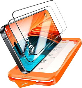 TORRASiPhone 15 pro �ی� �K���X �t�B���� �ϏՌ� ��ʕی�V�[�g 6.1 �C���` 2���Z�b�g �A�C�t�H�� �v�� �p �ϋv�� �҂����� �t�B�b�g �Y�� �N���A (�N���A, iPhone15Pro�p�i6.1 inch�j)