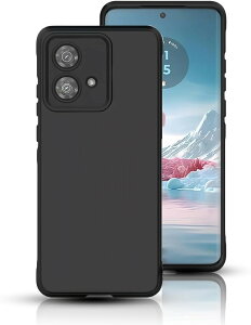 For motorola edge 40 neo �P�[�X �X�}�z�P�[�X �V���R�� �I�b�| ���m �ϏՌ� �\�t�g �� ���^ �X�g���b�v�z�[���t�� �A�N���g���[�� �J�o�[ (�u���b�N, TMK-UCI-480)