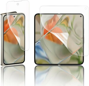 �A���`�O���A �t�B����Google Pixel 9 Pro Fold �ی�t�B���� �� TPU�f�� Fold�ی�t�B���� �\��t���ȒP/�S�ʕی�/�C�A�Ȃ�/�w��h�~/�X�N���b�`�h�~/�����ɂ��� �Ή��t�B���� (WDQ-AJK-0203)
