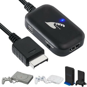 PS2 HDMI �ϊ� �R���o�[�^�[ �v���X�e2 �v���C�X�e�[�V���� PS1 one �o�� �P�[�u�� Play Station (�u���b�N)