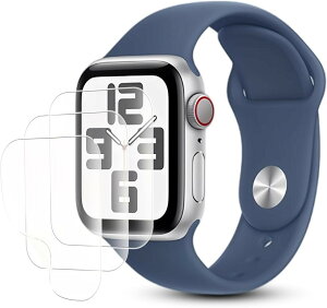 3���Z�b�gApple Watch series / 6 5 4 �t�B���� �_�炩��TPU�f�� �����C�� �ȒP�ȓ\��t���� SE2 �Ή� TPU�ی�t�B���� �C�A�[�� �����x �w��h�~ ���t���ȒP 38 40mm (VEV-VNB-0691)