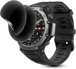 2���Z�b�gAmazfit T-Rex 3 �p �`�����h�~�t�B�����_�炩��TPU�f�� 24���Ԏ����C���Z�pamazfit t-rex3 �Ή� �ی�K���X�t�B�����C���X�g�[���c�[���t�������h�~ �����ߗ� �\��t���ȒP �_�TPU��