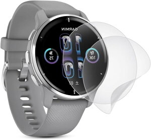 ���i���A���`�O���A �t�B����2���Z�b�g�Ή� Garmin Venu 2�ی�t�B���� 2�t�B���� ���˒ጸ/��TPU�f��/�ȒP�\��t��/�S�ʕی�/�h�C�A/�h�w��/�X�N���b�`�h�~/for �K�[�~�� �t���ی�t�B����
