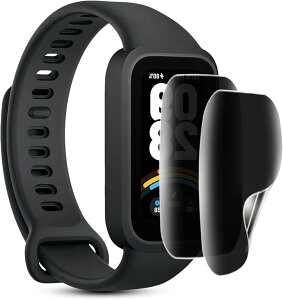 �`�����h�~�t�B���� 2���Z�b�g Xiaomi Smart Band 9/Band 8/Band 7 ��p �ی���ʔ��Q �`�����h�~�@�\ TPU�f�� �C�A�E�w��h�~ �����ɂ��� 9/8/7 �Ή� �\��t���ȒP (MJO-JAC-C001)