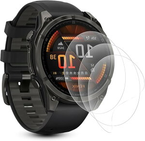 3���Z�b�g GARMIN �K�[�~��fenix 8 Sapphire AMOLED 47mm ��p �t���ی�t�B���� �ی���� TPU�f�� �����ɂ��� �ϏՌ��� �\��t���ȒP �w��h�~ (MJO-JAC-C024)