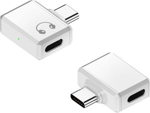 �݊��i �C���z���A�_�v�^�[ iPhone�[�q to Type-C �A���~�V�F�� �z���C�g iPhone16/15/iPadPro�Ή� (�z���C�g)