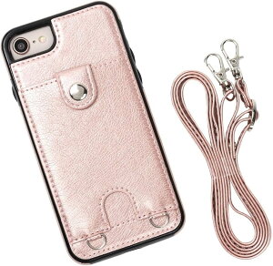 iPhone SE3 2022 ��3���� / SE2 2020 ��2���� 8 7 �X�}�z�V�����_�[ �X�g���b�v �P�[�X �΂߂��� ��|�� ���|�� �J�[�h���[ ���f�B�[�X �����Y (�s���N, iPhone SE3 / SE2 / 8 / 7)