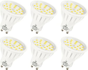 LED�d�� GU10���� 5.5W �X�|�b�g���C�g �n���Q���d��50-60W���� ���R�F4000K �����FRA85 600LM �񒲌� �r�[���p120�x �_�N�g���[���pLED�X�|�b�g���C�g (���R�F4000K, 6�Z�b�g)
