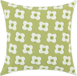 �p�C���t�����[ �N�b�V�����J�o�[ 45x45cm �ԕ� ������ �O���[�� (�O���[��, 45 cm x 45 cm)