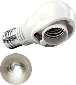 -E17 LED�d����p-�ώ��\�P�b�g-�����p-�\�P�b�g�ϊ��R���Z���g-AC 100V 1A-�z���C�g1�Z�b�g�B (�z���C�g)