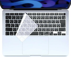 Macbook Air 13 M1�L�[�{�[�h�J�o�[ �`�b�v���ڃ��f�� A2337 / A2179 JIS�z�� �Ή� �ϐ� �ϐo (�N���A)