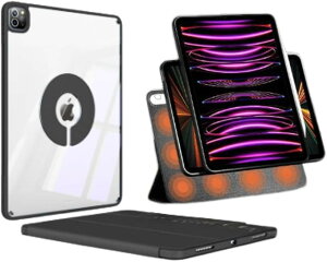 ipadmini6�P�[�X iPadmini7 �y�����[ �y�� ���^ �����^ �}�O�l�b�g �~�j �I�[�g�X���[�v �c�u�� �ϏՌ� (�u���b�N)