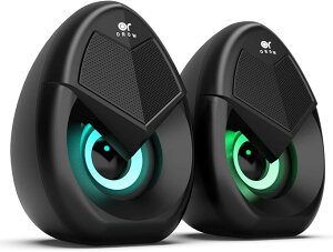 �݊��iOROW PC�X�s�[�J�[ ���^ �p�\�R���p �X�e���I�X�s�[�J�[ 2.0ch 10W�o��RGB�X�s�[�J�[ ���j�^�[�p �e���r�X�s�[�J�[ �Q�[�~���O�X�s�[�J�[ usb�ڑ� 3.5mm���͑Ή�