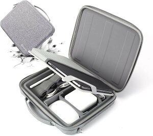 11�C���`�^�u���b�g�P�[�X PC���ӏ����\�n�[�h�|�[�` iPad Pro 10.9�C���`/ Air 2022-2018/10.2�C���` iPad/Surface �h�� �ϏՌ� �t�� (�O���[, 11�C���`)