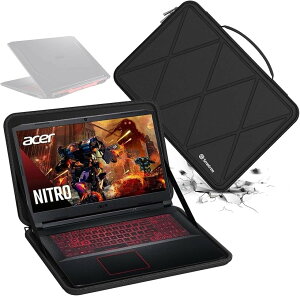 �݊��i �n�[�hEVA�ی�X���[�u�P�[�X 17.3�C���` Acer Nitro 5 �Q�[�~���O�m�[�g�p�\�R�� -AN517-42-R5KZ�Ȃ� (Black-For Acer 17.3�C���`, For Acer 17.3�C���`(X8329))