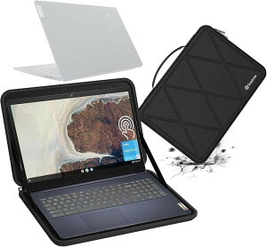 �݊��i �n�[�hEVA�ی�X���[�u�P�[�X 15�C���` Lenovo 3i Chromebook 15�C���`Intel���b�v�g�b�v��p�n�[�h�P�[�X �h�� 360�x�ϏՌ� M88 (Black, For Lenovo 15�C���`�iM88�j)