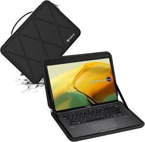 �݊��i �n�[�hEVA�ی�X���[�u�P�[�X 14�C���` ASUS Zenbook UX3402 ���b�v�g�b�v��p�n�[�h�P�[�X �h�� 360�x�ϏՌ��m�[�g�u�b�N�o�b�O M50 (Black, For ASUS 14�C���`�iM50�j)