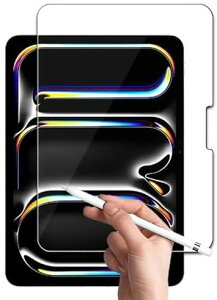 RISE �ی�t�B���� iPad Pro 11 M4 2024 �p �N���A �A���`�O���A �y�[�p�[ �� �e�N�X�`�� ���̂悤�ȕ`���S�n �t�� ������ �}�b�g�d�グ ���˖h�~ (�N���A)