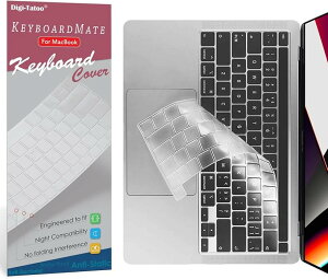 US�p��z�� MacBook �L�[�{�[�h�J�o�[ Pro 13�C���` 2022 M2�`�b�v / 2020 M1�`�b�v 16�C���` 2019 - �^��A2338/ A2289/ A2251/ A2141 (Clear, Pro 13'')
