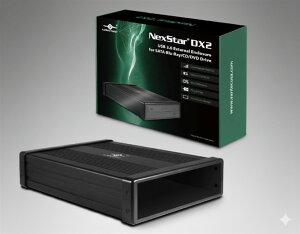 Vantec NexStar DX2 USB 3.0 �O�t���G���N���[�W���݌v 5.25�C���`�u���[���C/CD/DVD SATA�h���C�u�p ��2����DX �h���C�o�[�s�v �A���~�j�E������ NST-540S3-BK (�u���b�N)