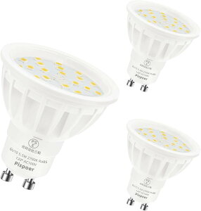 LED�d�� GU10���� 5.5W �X�|�b�g���C�g �n���Q���d��50-60W���� �d���F2700K �����FRA85 600LM �񒲌� �r�[���p120�x �_�N�g���[���pLED�X�|�b�g���C�g (�d���F2700K, 3�Z�b�g)