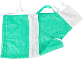 猫用 グルーミングバッグ みのむし袋 メッシュネット お手入れ シャワーネット 爪切り 保定 通院バッグ (グリーン)