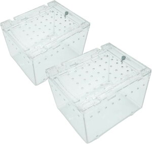 ঒��� �P�[�W �V�F���^�[ �A�N������ �g�J�Q �� �T�\�� ���� �{�b�N�X (10x8x7cm 2�Z�b�g)
