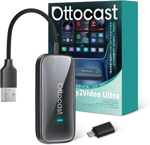 ����Ottocast �I�b�g�L���X�g Play2Video Ultra ���C�����XCarPlay�A�_�v�^�[