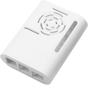 �݊��P�[�X Raspberry Pi 4B �Ή� �ی�P�[�X �z���C�g ABS�� �ϏՌ� ���Y�x���[�p�C4B �ȒP���t�� (�z���C�g)