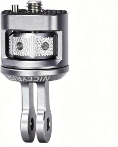 Gopro�}�E���g����1/4-20 �l�W�֕ϊ��A�_�v�^�[ �_���p�[�t�� �A�N�V�����J���� 360° ������]