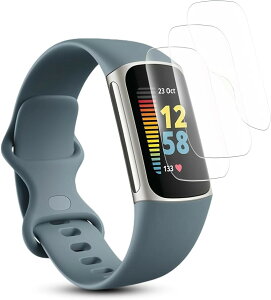 Charge5 / Fitbit Charge6��p �ی�t�B����3���Z�b�gTPU�� 5�t���t�B���� �����ߗ� �w��h�~ �Ռ��z�� �L�Y�C�� �C�A���X �ȒP�\��t�� �������h�~ 6�t�B���� (09C-DAL-L801)