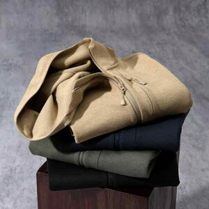 ジャケット メンズ 男性用 秋冬 アウトドア ウェア フリース 裏起毛 パーカー ブルゾン ジャンパー ポリエステル 無地 ブラック 黒 グリーン 緑 ブラウン 茶 ブルー 青