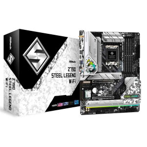 ASRock }U[{[h Z790 Steel Legend WiFi Intel 12 E 13 CPU ( LGA1700 )Ή Z790`bvZbg DDR5 ATX }U[{[h yKiz