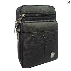 ウエストバッグ 7インチ以下 スマホポーチ メンズ レディース ユニセックス カジュアル スポーツ アウトドア 撥水 オックスフォード 無地 迷彩 黒 赤 紫 緑 グレー 青 オレンジ シルバー(x5)