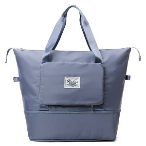 スイムバッグ レディース 折りたたみ 手提げ 大容量 短距離 出張 旅行 鞄 マザーズバッグ ヨガ スポーツジム 防水 乾湿分離 オックスフォード布 灰色 ピンク ブラック パープル(x3)