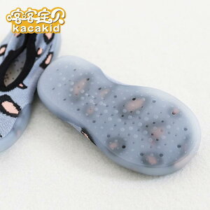 靴下 子供用靴下 ベビーソックス 滑り止め付き 室内 屋外兼用 ゴム底 幼児用靴下 トレーニングシューズ 春夏秋冬 格子柄 水玉模様 ヒョウ柄 綿(x3)