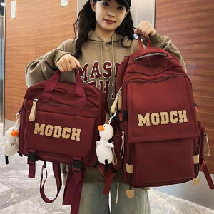 リュック レディース メンズ 大容量 多層式 バックパック 中学生 高校生 大学生 旅行 鞄 ナイロン クール スタイリッシュ レッド ブラック ホワイト ブルー