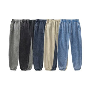 スポーツ ウェア メンズ スウェットパンツ 水洗い コットン ルーズ フィット イージーパンツ 接触冷感 薄手 ロングパンツ 裾絞り 春夏(x2)
