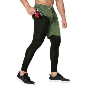 スポーツウェア メンズ 速乾性 ランニング トレーニング ウェア 男性用 スポーツ ウェア 9分丈 ロングパンツ ルームウェア 伸縮性 通気性 ポリエステル ブラック グレー(x80)
