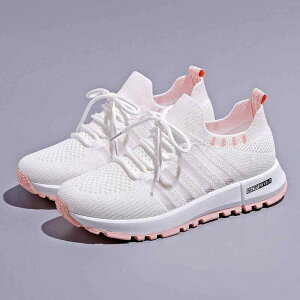 スニーカー レディース 運動靴 ランニングシューズ メッシュ 通気性 白 黒 グレー ピンク ローカット 婦人靴 女性 大人 普段使い カジュアル 歩きやすい 疲れにくい(x2)