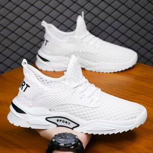 スニーカー メンズ 運動靴 ランニングシューズ 通気性 メッシュ ローカット 紐靴 黒 白 普段使い 軽量 クッション性 歩きやすい 疲れにくい カジュアル スポーティ 春夏