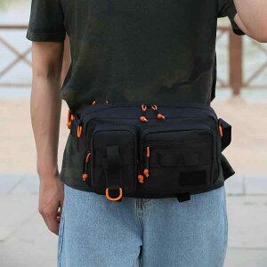 リュックサック 防水 ウエストバッグ ショルダーバッグ 多機能 男女兼用 撥水 アウトドア 旅行 釣り カジュアル スカイグレー オレンジ マットブラック