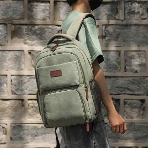 リュックサック メンズ 男性用 大容量 学生 通学 鞄 カバン アウトドア 旅行 オックスフォード布製 バックパック シンプル 16インチPC収納 耐摩耗性 カーキ ブラック グリーン コーヒー色